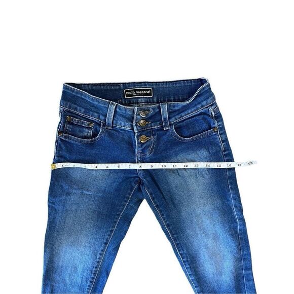 Vintage Dolce And Gabbana Slim Fit Ankle Skinny Button Fly Jeans Size 29 - Picture 6 of 13